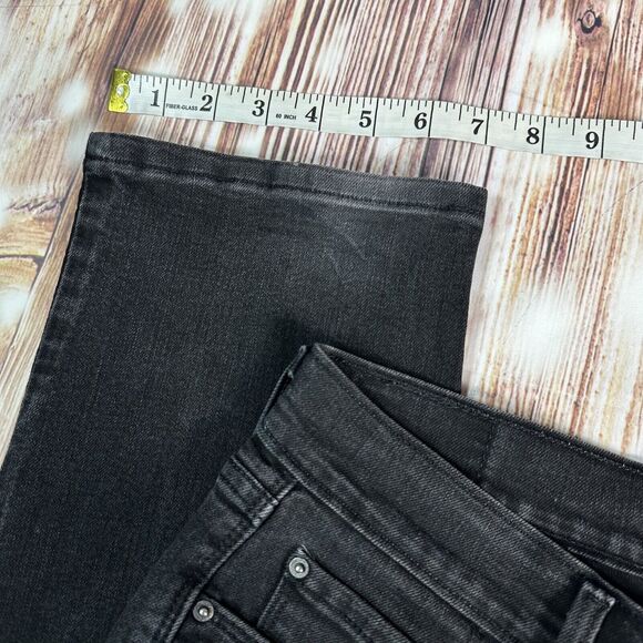 Levi's 505 STRAIGHT Leg Size 8 Short Black Mid Rise Jeans Denim Pants 8S 30x29 - Picture 7 of 13